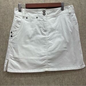 Women's Cotton Sateen Skort, 6 Petite